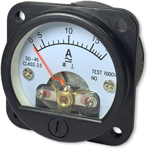 SO-45 Pointer AC AMMETER AC3A 5A 10A 15A 20A 30A 300V 500V SIZE 45 مم أداة دائرية 1PCS (AC 15A) in Saudi Arabia