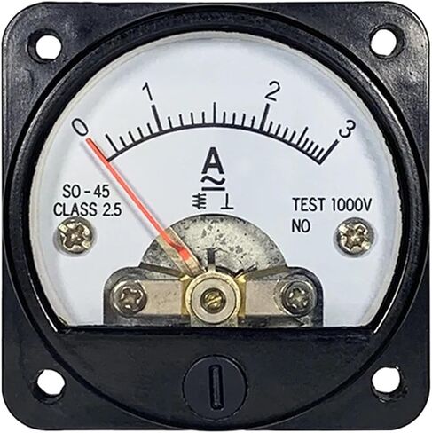 SO-45 Pointer AC AMMETER AC3A 5A 10A 15A 20A 30A 300V 500V SIZE 45 مم أداة دائرية 1PCS (AC 15A) in Saudi Arabia
