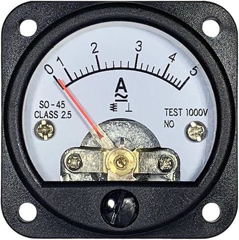 SO-45 Pointer AC AMMETER AC3A 5A 10A 15A 20A 30A 300V 500V SIZE 45 مم أداة دائرية 1PCS (AC 15A) in Saudi Arabia