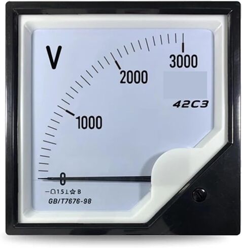 42c3 DC Voltmeter 1000V 1200V 1500V 2000V 2500V 3000V Instrument Installation for Direct Use 1kV 2KV 3KV 1Pcs(DC 1500V) in Saudi Arabia
