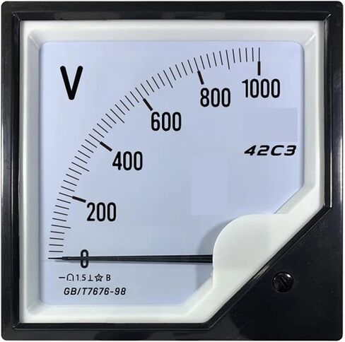42c3 DC Voltmeter 1000V 1200V 1500V 2000V 2500V 3000V Instrument Installation for Direct Use 1kV 2KV 3KV 1Pcs(DC 1500V) in Saudi Arabia