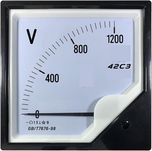 42c3 DC Voltmeter 1000V 1200V 1500V 2000V 2500V 3000V Instrument Installation for Direct Use 1kV 2KV 3KV 1Pcs(DC 1500V) in Saudi Arabia