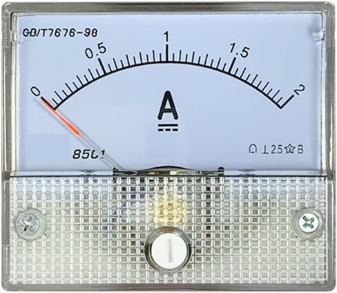 85C1-A DC Ammeter Milliammeter 50UA/200MA/1A/2A/3A/5A/10A/15A/20A AMP Direct Pointer Current 1PCs (DC 1A) in Saudi Arabia