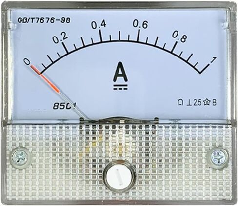 85C1-A DC Ammeter Milliammeter 50UA/200MA/1A/2A/3A/5A/10A/15A/20A AMP Direct Pointer Current 1PCs (DC 1A) in Saudi Arabia