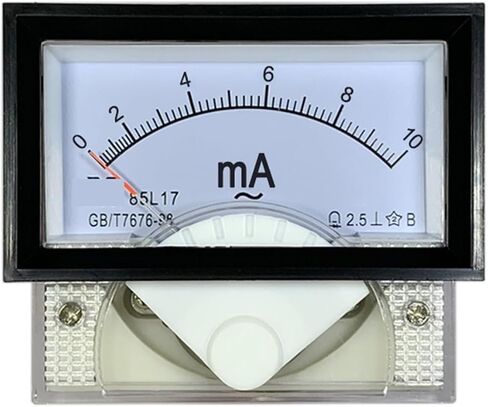 85L17 AC Milliammeter 5mA 10mA 20mA 30mA 50mA 100mA 200mA 300mA 500mA Black Frame Ammeter 40 * 70mm 1Pcs(AC 20mA) in Saudi Arabia