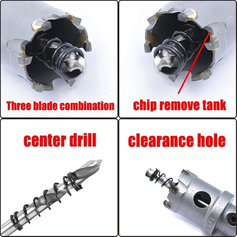 1pc 16-40mm core prill bit steel hole saw carbide tct carbide tip drill bit metal ctrilling tool tools (25 mm) in Saudi Arabia