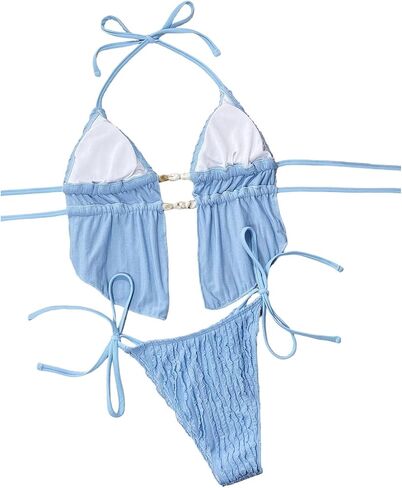 Soly Hux Women Women Halter Tankini Swimsuits Tie Side Side Suit Suit Suities Swimsuit in Saudi Arabia