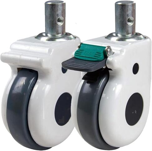 5 Inch Beds Wheel Caster with Bearing Mute Wearable for Trolley Electronic Equipment 1pcs(40mm no Brake) in Saudi Arabia