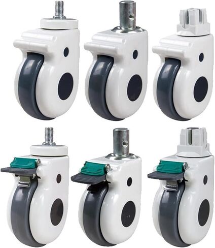 5 Inch Beds Wheel Caster with Bearing Mute Wearable for Trolley Electronic Equipment 1pcs(40mm no Brake) in Saudi Arabia