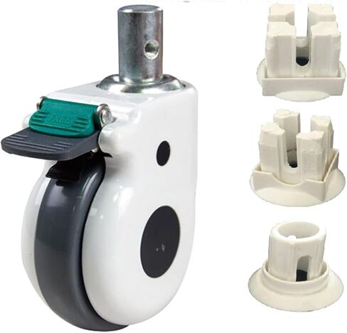 5 Inch Beds Wheel Caster with Bearing Mute Wearable for Trolley Electronic Equipment 1pcs(40mm no Brake) in Saudi Arabia