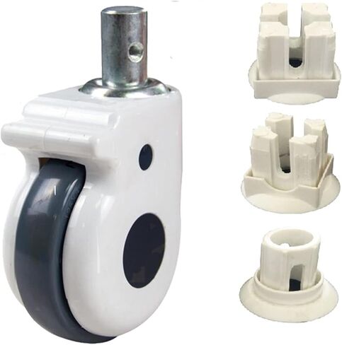 5 Inch Beds Wheel Caster with Bearing Mute Wearable for Trolley Electronic Equipment 1pcs(40mm no Brake) in Saudi Arabia