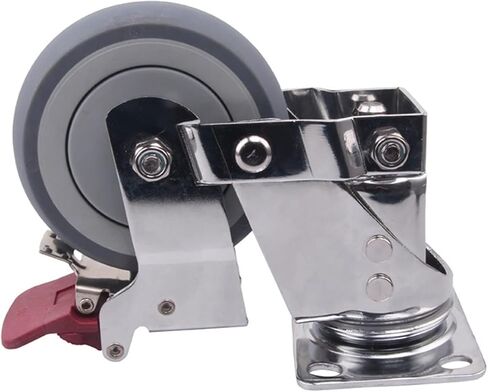 Silent Damping Universal Wheel with Spring Wheel Anti-Seismic Caster,for Heavy Equipment 1Pcs(with Brake,3 inch) in Saudi Arabia