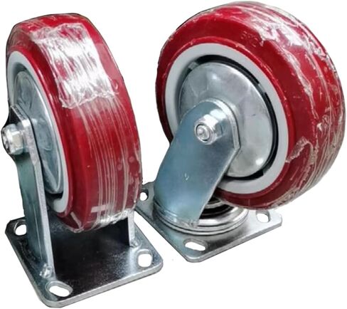 4'' Fixed Heavy Duty Caster, Polyurethane (PU) Industrial Caster, 5'' 6'' No Noise Heavy Duty Caster with Brakes, 8'' Swivel Castors, Push and Pull Smoothly, for Garden in Saudi Arabia