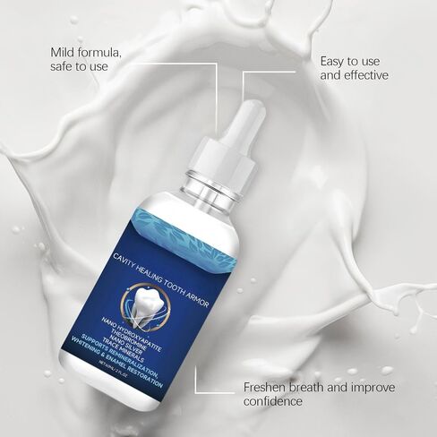 Dentite Cavity Healing Tooth Armor ، تبييض الأسنان ، إصلاح التجويف وعلاج صحة اللثة ، مينا قوة ، حل رعاية الفم سريعة المفعول (2pcs) in Saudi Arabia