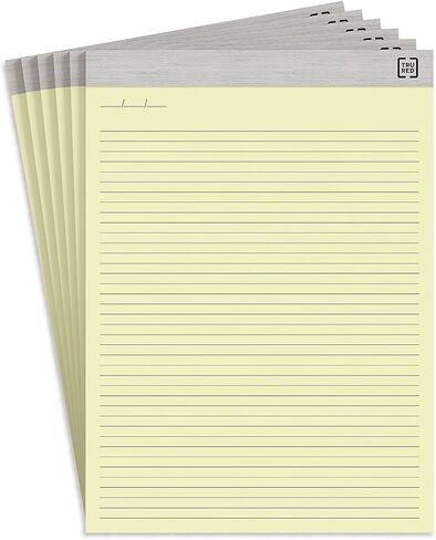 Staples TRU RED™ Notepad, 8.5" x 11.75", Narrow Ruled, White, 50 Sheets/Pad, 6 Pads/Pack (TR57378) in Saudi Arabia