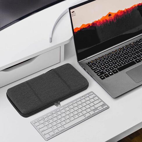 حالة لوحة مفاتيح Geekria Hard Shell ، متوافقة مع Omoton Bluetooth Ultra-Slim ، Arteck Ultra Slim Bluetooth ، 2.4g اللاسلكي اللاسلكي ، لوحة مفاتيح متعددة الأجهزة. in Saudi Arabia