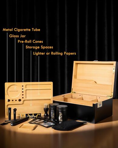 Wooden Treasure Chest Box Vintage Decorative Storage Box With Lock for Home Decor Great Father Day Gifts - 9.2" x 6.3" x 3.7" in Kuwait