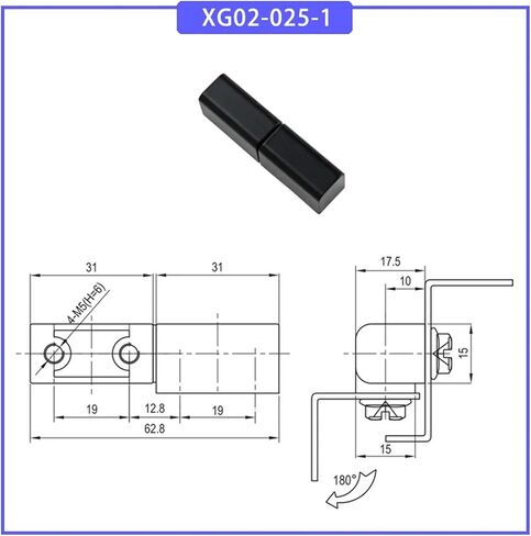 XG02-025-1 Zinc Alloy Detachable Offset Hinge with One-arm 1Pcs ﻿ in Saudi Arabia