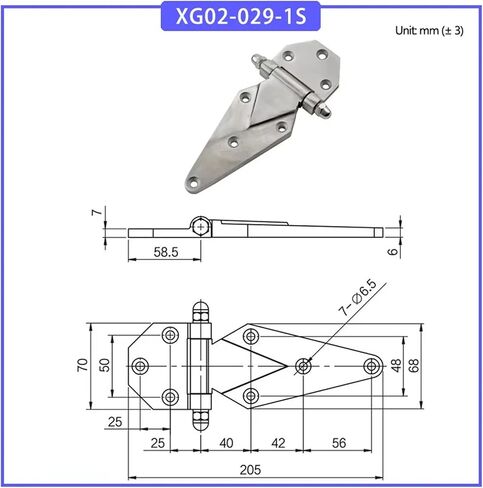 304 Stainless Steel Heavy Duty Hinge 1Pcs in Saudi Arabia