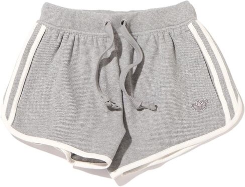 adidas Originals Womens Blue Version Waffle Shorts, Core Heather in Saudi Arabia