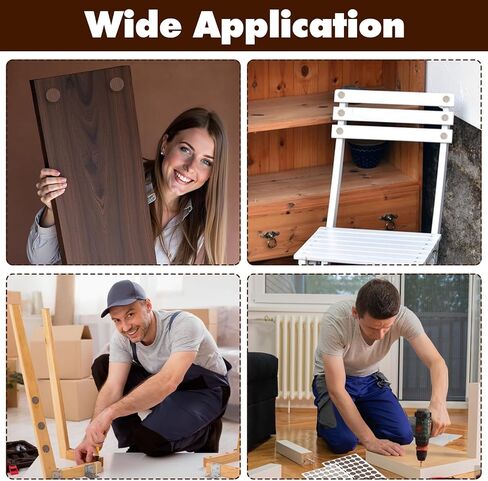 324 PCS Self-Adhesive Screw Holes Covers Stickers, Screw Covers Wood Stickers 21 mm Waterproof Dustproof Self Tapping PVC Plastic Cap Cover Sticker for Wood Furniture Cabinets Wall Desk, 6 Colors in Saudi Arabia