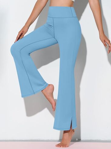 Fisoew Womens Flare Leggings High Pherced Tummy Control Pants Pants تجري in Saudi Arabia