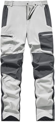 Women's Waterproof Hiking Pants, Lightweight Trekking Pants with Zip Secure Pockets, Adjustable String Hem in Saudi Arabia