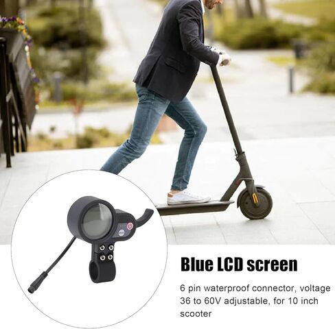 لوحة شاشة LCD LCD الكهربائية من 36 إلى 60 فولت ABS Blue Screen Control مع موصل 6 دبوس in Kuwait
