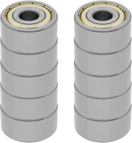 [10-Pack] 5200-ZZ - Double Row Angular Contact Ball Bearing 0.393 in x 1.1811 in x 9/16 in (ID x OD x W) | 10 mm x 30 mm x 14.3 mm (ID x OD x W) with Double Metal Shield in Saudi Arabia
