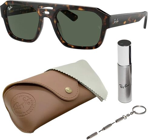 RAY-BAN RB4397 Corrigan Bio Square-Round Roundsistes Grasshes مع حزمة مجموعة النظارات الرسمية in Saudi Arabia