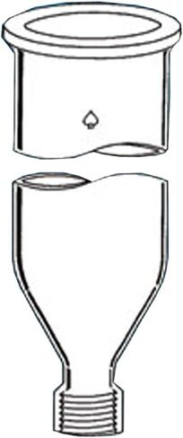 5862-47 Series Chromatography Column, O-Ring Grooved Flat Flange Top, #50 Thred Bottom, 4" ID, 24" Length in Saudi Arabia
