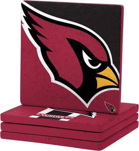 FOCO NFL Official Game Day 4-Pack Beverage Drink Stone Coaster Set (Denver Broncos) in Saudi Arabia