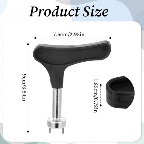 Golf Shoe Spikes Wrench, Stainless Steel Golf Shoe Spike Removal Tool with Comfortable Grip, Universal Golf Shoes Softspikes Remover, Golf Shoe Cleat Wrenches in Saudi Arabia