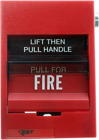 Est Edwards Siga-278 Intelligent Double Action One Stage Pull Station, Red in Saudi Arabia