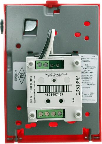 Est Edwards Siga-278 Intelligent Double Action One Stage Pull Station, Red in Saudi Arabia