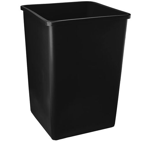 PRO&Family 140 Qt. / 35 Gallon / 132 Liters Black Square Trash Can. Trash Bin Kitchen Garbage Can Waste Basket Recycle Bin in Kuwait