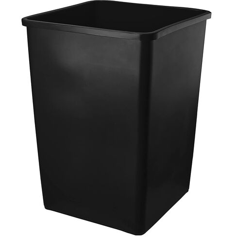 PRO&Family 140 Qt. / 35 Gallon / 132 Liters Black Square Trash Can. Trash Bin Kitchen Garbage Can Waste Basket Recycle Bin in Kuwait