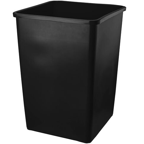 PRO&Family 140 Qt. / 35 Gallon / 132 Liters Black Square Trash Can. Trash Bin Kitchen Garbage Can Waste Basket Recycle Bin in Kuwait