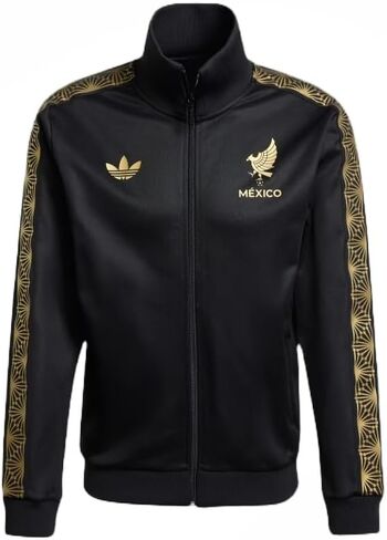 adidas ORIGINALS MEN'S MEXICO GOLD SLIM FIT TRACK JACKET, BLACK, MEDIUM in Saudi Arabia