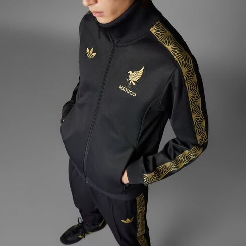 adidas ORIGINALS MEN'S MEXICO GOLD SLIM FIT TRACK JACKET, BLACK, MEDIUM in Saudi Arabia