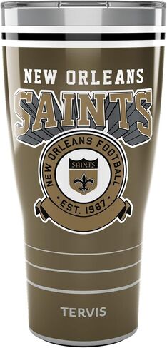 Tervis Traveler NFL New Orleans Saints - Cup Cup Tumbler Triped Triple معزول. in Kuwait