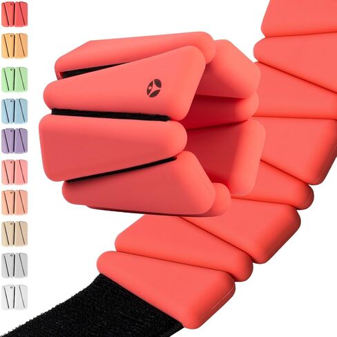 OmWeights - Wrist and Ankle Weights for Women and Men | Elevate Your Workouts With Weighted Bangles | Cardio, Yoga, and Pilates Ankle Weights For Women and Men | Adjustable Leg and Arm Weights 1lb Each in Kuwait