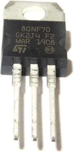 10PCS STP80NF70 TO220 MOS FET 80A 70V N-Channel Transistor 80NF70 in Saudi Arabia