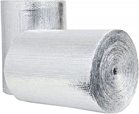 الفقاعة المزدوجة عاكس رقائق العزل poly-air foam core الحاجز المشع في فيلم حراسة الحرارة حراسة لا تمزق في فصل الشتاء الصيف العوامل Weatherbroof Windows Garages RV's Barns وما إلى ذلك (4ft × 10 قدم) in Saudi Arabia