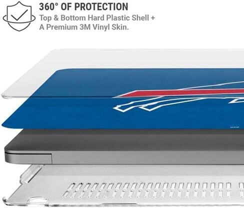 Skinit Case + Skin Accompated مع MacBook Pro 14in (2021) - فواتير NFL Buffalo المرخصة رسميًا in Saudi Arabia
