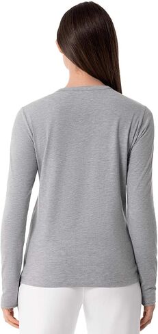 Coolibar Upf 50+ Women's Hallandale Long ، Henley ، Heather Gray ، X -Small - Sun Sun Protection in Saudi Arabia