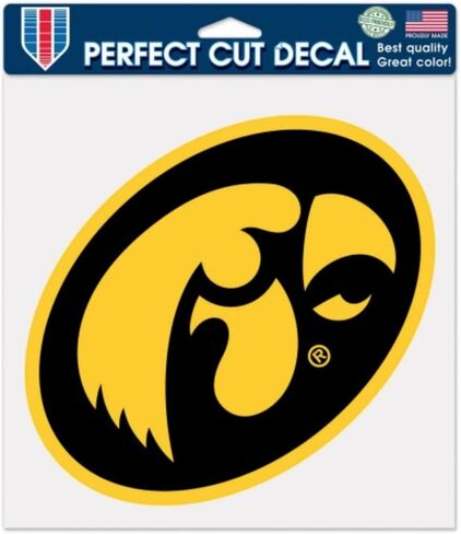 Wincraft NCAA University of Iowa Hawkeyes 8x8 Perfect Cut Color Secal in Saudi Arabia