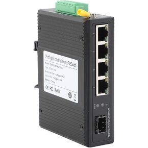 2pcs Gigabit Industrial Poe Switch- 1 منفذ SFP إلى 4 PJ45 10/100/1000M مفتاح شبكة Ethernet مع 1PAIR SFP MODULE-SC 3KM ، سطح المكتب/DIN RAIL MOUNT ، التوصيل والتشغيل in Kuwait