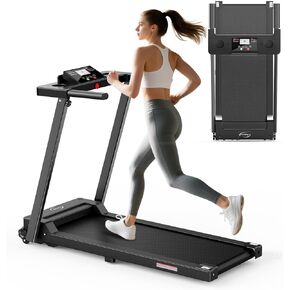 مطحنة Juturna للمنزل ، حلقة مفرغة قابلة للطي محمولة ، وسادة المشي مع شريط مقبض ، وسادة المشي 3.0 حصان مع سعة 300 رطل ، مطحنة قابلة للطي مع شاشة LED in Kuwait