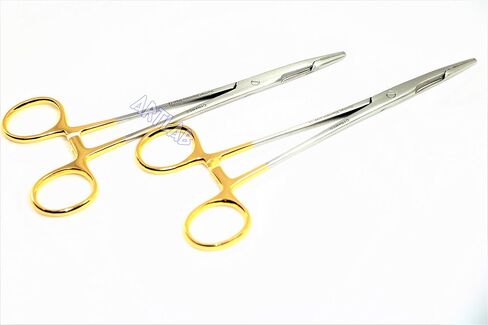 6.5 "Olsen Hegar Needle Holder TC إدراج + الذهب مقبض عالية الجودة من الألمانية غير القابل للصدأ 3EA (Cynamed) in Kuwait